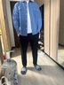 七匹狼【DP免燙+易打理】長(zhǎng)袖襯衫男襯衣休閑男裝衣服職業(yè)裝 003(中灰) 1D1D50502223 XL 175/92A 曬單實(shí)拍圖