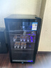 新飛（frestec）冰吧冷藏柜 歐式恒溫紅酒柜酒店家用電冰箱迷你小型單門辦公室保鮮展示留樣茶葉飲料藥品柜 118升黑內(nèi)膽【冷藏+微冷凍+帶燈+帶鎖】 曬單實拍圖