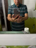LACOSTE法國鱷魚男裝25春夏新款時尚條紋短袖Polo衫|PH7192 PT2/綠色/藏青條紋 M 4 曬單實拍圖