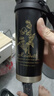 【采銷推薦】新款無縫雙飲保溫杯咖啡杯高顏值男生女生禮品水杯 蘭玲花暗夜黑-316無縫內(nèi)膽 500ml (下單送杯刷) 曬單實(shí)拍圖
