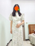 丹珠娜（DanZhuNa）新中式連衣裙子夏天女裝2025夏季古風收腰優(yōu)雅清冷風旗袍改良裙子 淺綠色旗袍 XL 曬單實拍圖