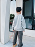 Gap【大小童同款】男女童2025秋季新款logo抓絨衛(wèi)衣兒童裝829305 灰色 140 /68(10-11歲) 曬單實拍圖