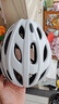 洛克兄弟兒童騎行頭盔青少年自行車(chē)頭盔風(fēng)鏡男女山地公路車(chē)安全帽 磨砂白（1副灰色護目鏡） M（54~58cm頭圍） 曬單實(shí)拍圖