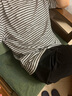 家樂(lè )芬睡衣女夏季短袖短褲莫代爾家居服夏天時(shí)尚休閑條紋套裝圓領(lǐng) A825026樹(shù)莓紅 L 碼（體重110-125斤) 曬單實(shí)拍圖