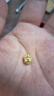 金小貅黃金轉運珠999足金車花珠圓珠路路通吊墜項鏈掛墜手串DIY隔珠 0.97g,車花圓珠【多退少補】 曬單實拍圖