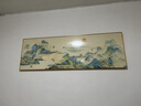 沙發(fā)辦公室中式圖新裝飾畫背景墻壁畫客廳書房山水畫千里掛畫江山 秀麗山河2 180*60CM 金色鋁合金+晶瓷鏡面 曬單實(shí)拍圖