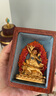 【順豐包郵】金薩珍品閣多吉卓羅 2寸青銅鍍金 彩繪帶禮盒 工藝品 實(shí)木套盒 曬單實(shí)拍圖