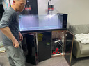 森森（SUNSUN）原生態(tài)溪流缸魚缸造景家用原生缸客廳超白玻璃底濾魚缸包安裝 靜謐黑-豪華款（黑金筒燈）升級(jí)雙重滴濾盒 1.2米長(zhǎng)47.6cm寬40cm缸高+85cm柜高 曬單實(shí)拍圖