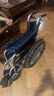三貴（MIKI）手動(dòng)輪椅車?yán)先思矣谜郫B輕便舒適航太鋁合金免充氣胎免安裝MPT-43 【靠背可折疊】MPT-43JL藍(lán)色 曬單實(shí)拍圖