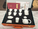 江南秋影高檔冰種玉瓷功夫茶具套裝整套家用白瓷送領導長輩老師節(jié)日禮物 國潮水墨風-幻山茶壺套裝1號 曬單實拍圖