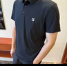 FILA 斐樂官方男子針織短袖POLO衫2025夏季新款休閑涼感基礎(chǔ)上衣 傳奇藍(lán)-NV L 175/96A/L 曬單實(shí)拍圖