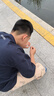 Skechers斯凱奇速干透氣男童夏季背心t恤短褲兒童籃球運(yùn)動(dòng)服套裝P225K076 曬單實(shí)拍圖