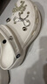 卡駱馳（crocs）厚底云朵洞洞鞋戶外休閑時(shí)尚一腳蹬沙灘鞋拖鞋 206750 206750-100 38 -39 曬單實(shí)拍圖