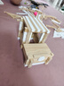 木玩世家榫卯積木玩具結(jié)構(gòu)建筑兒童益智小學(xué)生diy手工拼裝搭木頭小房子3歲 熊貓積木大盒軌道+小盒(409pcs) 曬單實(shí)拍圖