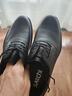 沙馳（SATCHI）男鞋新品商務(wù)休閑男士皮鞋正裝頭層牛皮系帶輕便耐磨上班駕車(chē) 黑色 41 歐碼偏大一碼 曬單實(shí)拍圖