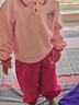 G.DUCKKIDS小黃鴨女童套裝秋裝洋氣兒童衛(wèi)衣套裝春秋季女寶寶衣服4-6歲加絨 粉色草莓熊【春秋款】 100 建議90-100cm2-3歲 曬單實拍圖