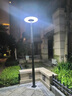 涵時尚新款戶外庭院燈220V市電路燈100W接電一體高桿別墅小區(qū)公園景觀燈 3米雕花桿接電款飛碟燈整套 曬單實拍圖