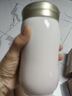 乾唐軒活瓷杯【送人禮物】幸福水杯茶杯陶瓷杯子送禮隨手杯手工定制女士 白淺水藍360ml 曬單實拍圖
