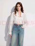 ELLE萊賽爾天絲長袖白襯衫女2025春季開衫設(shè)計(jì)感新款罩衫上衣 白色 L 曬單實(shí)拍圖