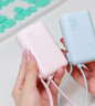 ANKER安克【新3C認證可上飛機】三合一充電寶自帶線(xiàn)插頭器5000毫安大容量30W快充移動(dòng)電源蘋(píng)果華為 紫 曬單實(shí)拍圖