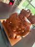 鼎迷實(shí)木雕福祿如意大象擺件一對(duì)木質(zhì)客廳玄關(guān)柜裝飾手工藝品新家禮品 定制非花大號(hào)一對(duì) 曬單實(shí)拍圖
