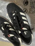 adidas「T頭鞋」STADT經(jīng)典時(shí)尚薄底運(yùn)動(dòng)板鞋男女阿迪達(dá)斯三葉草   黑色/漢玉白/淺猩紅   42.5 曬單實(shí)拍圖