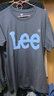 Lee商場同款25春夏新品標(biāo)準(zhǔn)版圓領(lǐng)Logo印花男短袖T恤LMT0104103RX 鐵灰色 2XL 曬單實(shí)拍圖