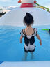 甜苗苗女童夏季泳衣可愛蝴蝶結(jié)速干連體泳衣水上樂園游泳衣小女孩溫泉衣 蝴蝶結(jié)連體泳衣【配同款泳帽】 110 碼【身高100-110cm/35-40斤】 曬單實(shí)拍圖