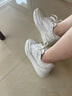 愛(ài)步（ECCO）25年新款平底鞋女 倪妮同款牛皮板鞋系帶休閑運(yùn)動(dòng)鞋 街頭272803 白色/灰白色27280356946 36 曬單實(shí)拍圖