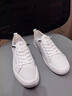 七匹狼休閑鞋男小白鞋夏季英倫男士休閑皮鞋軟底鞋子男百搭運動(dòng)板鞋透氣 白色 （9999） 40 （尺碼偏大，建議拍小一碼） 曬單實(shí)拍圖