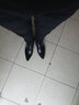 村哥牛皮正裝皮鞋男商務(wù)三接頭皮鞋休閑英倫透氣男鞋 黑色 40 曬單實(shí)拍圖