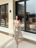 森馬（Semir）連衣裙女顯瘦甜美度假風(fēng)2025夏季森系滿印吊帶裙浪漫109325114033 曬單實(shí)拍圖