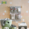 宜家（IKEA）LEN 萊恩布藝懸掛儲物兜門(mén)后收納掛袋多層兒童玩具收納袋學(xué)生宿舍 帶有圓點(diǎn)/淡灰色45x64cm 曬單實(shí)拍圖