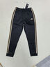 阿迪達斯（adidas）兒童裝褲子秋季戶(hù)外休閑運動(dòng)褲防風(fēng)束腳褲  黑/金 152 曬單實(shí)拍圖