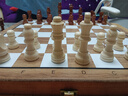 冠小二國際象棋小學(xué)生兒童磁性便攜實(shí)木棋盤比賽用棋類 中號34CM丨磁性丨送書+雙后+袋子 曬單實(shí)拍圖