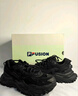 FILA FUSION 斐樂潮牌硬糖男鞋冬厚底增高鞋運動鞋黑色老爹鞋 車漆黑/黑-SB 41 曬單實拍圖