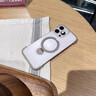 超甲【無邊框支點殼】適用蘋果16ProMax手機殼iPhone15零感高級簡約帶支架高級磁吸防摔保護磨砂殼 【沙漠金】全新鈦金支架 iPhone 16 Pro Max 曬單實拍圖