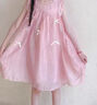 G.duck小黃鴨女童夏季連衣裙夏天背心裙小女孩夏裝公主裙兒童夏款裙子 粉色  170 cm 曬單實(shí)拍圖