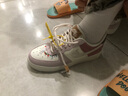 耐克NIKE女休閑板鞋空軍一號(hào) AIR FORCE 1運(yùn)動(dòng)鞋IB8874-111粉白37.5 曬單實(shí)拍圖