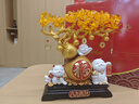 慧選禮（HUI XUAN LI）招財貓發(fā)財樹擺件辦公室客廳前臺裝飾送朋友店鋪公司喬遷開業(yè)禮物 曬單實拍圖