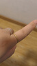 周六福（ZLF）  黃金戒指女款硬金三生三世足金素圈指環(huán) 定價(jià)單個(gè) 光面15號-0.85g 曬單實(shí)拍圖