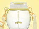 膳魔師Tritan夏季水杯大容量大肚杯戶外便攜水壺TCSZ 黃色 960ml 【玩偶掛件+白色茶倉】 曬單實拍圖
