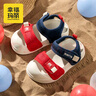 幸?，旣悾–heerful Mario）兒童涼鞋夏季男童女童小童包頭防撞軟底外穿嬰幼兒寶寶沙灘鞋防滑 曬單實(shí)拍圖