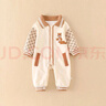 嬰幼兒連體衣純棉寶寶爬爬服無(wú)骨單排扣嬰兒秋季衣服長(zhǎng)袖春秋新款 小奶牛Z-4 73cm 曬單實(shí)拍圖
