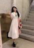 舒芳蝶（shufangdie）法式學(xué)院風(fēng)襯衫裙教資面試服裝連衣裙學(xué)生夏季仙女氣質(zhì)超仙長(cháng)裙子 圖片色 L 曬單實(shí)拍圖