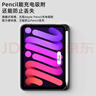 智思慧 適用蘋(píng)果2024款iPad mini7保護套8.3英寸旋轉橫豎支撐透明殼帶筆槽2021款平板迷你6硅膠皮套 黑色 曬單實(shí)拍圖