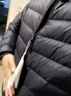 雪中飛羽絨服男士秋冬輕便百搭潮流感簡約純色運動保暖舒適輕便羽絨外套 黑色 L (180) 曬單實拍圖