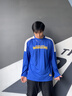 NBA官方球場生活系列男女同款長袖T恤(湖人/勇士） 藏青(金州勇士) XL 曬單實拍圖