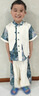 哈羅小黃鴨 HAL.DUCK2025新款夏季國風童裝男女童漢服套裝兒童演出服時尚復古夏裝 男女同款 90 cm 曬單實拍圖