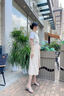 Ebonka高端真皮銀色涼鞋女2025新款夏季蝴蝶結(jié)法式?jīng)鐾闲獯┐指吒?銀色[6cm跟高] 37 曬單實(shí)拍圖